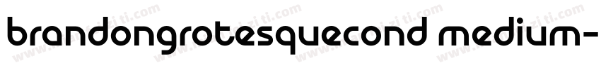 brandongrotesquecond medium字体转换